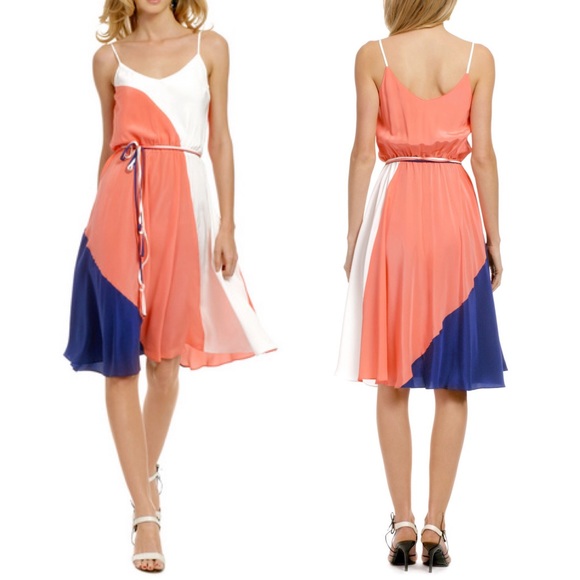 Yumi Kim Dresses & Skirts - Yumi Kim Leon Tricolor Colorblock Midi Dress Sz XS